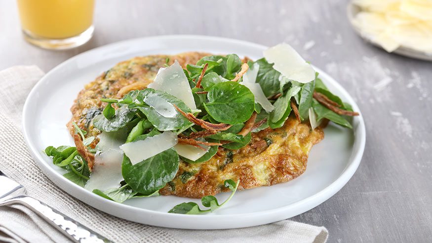 Potato & Gruyère Frittata with Watercress Salad - The Original Dish